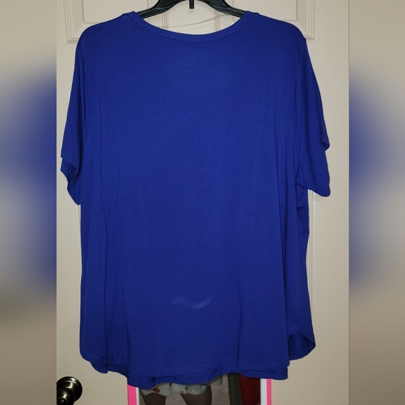 #295 AVA & VIV- Crewneck Short Sleeve T-Shirt- Avail. in Blue or Orange,sze. 4X - Picture 3 of 11